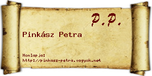 Pinkász Petra névjegykártya